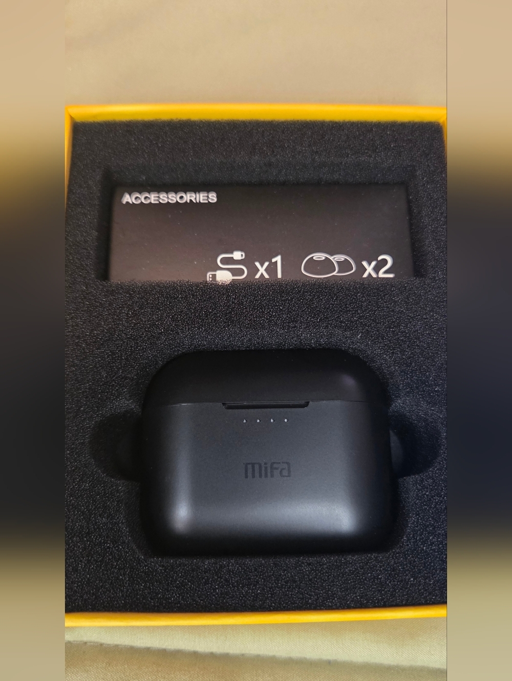 MIFA X181 True Wireless Earbuds Bluetooth Headphones Black Charging Case